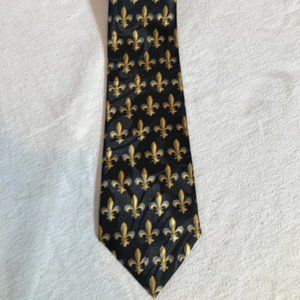 Hand Made Steven Harris Fleur De Lis Neck Tie